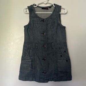 3 for $20 🐣 Mexx Girls Grey Jean Overalls Skirt
